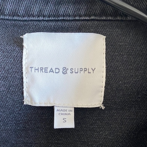 Thread & Supply Black Jean Jacket - Picture 2 of 3